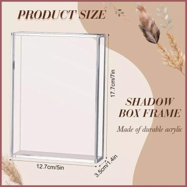 Hộp trưng bày acrylic trong suốt đa chức năng - Giá đỡ ảnh, lưu trữ, giảm còn 210k 10