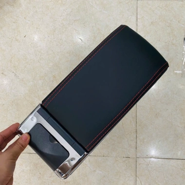 Hộp tỳ tay ô tô Vinfast VF3 đen cao cấp 2 ngăn 7 cổng sạc - Giá chỉ 345.000 VND