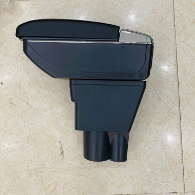 Hộp tỳ tay ô tô Vinfast VF3 đen cao cấp 2 ngăn 7 cổng sạc - Giá chỉ 345.000 VND