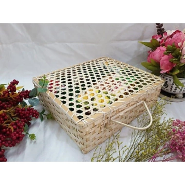Hộp vali làn mây tre 30x33x10cm - Giá 55.000 VNĐ, bảo vệ vali nhẹ, bền, chống thấm nước