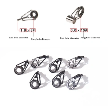 Hộp vòng dẫn cần câu cá thép không gỉ S2 - 4 kích thước 80/75/50/30, giá chỉ 169.605 VND 6