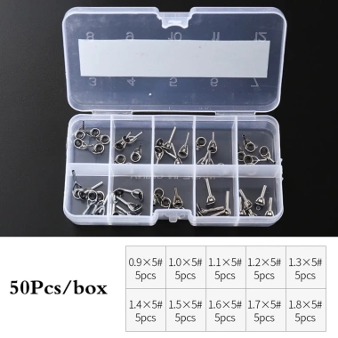 Hộp vòng dẫn cần câu cá thép không gỉ S2 - 4 kích thước 80/75/50/30, giá chỉ 169.605 VND 10
