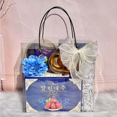 Hộp vuông quai đen THH152 - Hộp quà, đựng hoa sang trọng, giảm giá 19.000đ 5