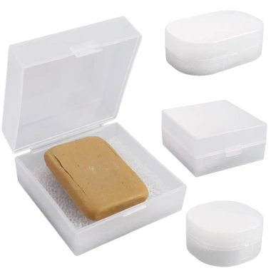 Hộp xà phòng BENYTRO nắp đậy - Đĩa xà phòng xốp chống nước, nhựa di động, 36.740₫