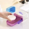 Hộp xà phòng Mini trong suốt du lịch - Hai lớp thoát nước, nắp tổ chức, giá ưu đãi 54,717 VND 4