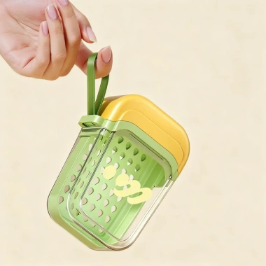 Hộp xà phòng Mini trong suốt du lịch - Hai lớp thoát nước, nắp tổ chức, giá ưu đãi 54,717 VND