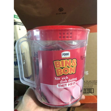 Hộp Xúc Xích Heo Dinh Dưỡng Bin&Bon 50 cây 19g - Chỉ 92.000đ, giảm giá sốc 3