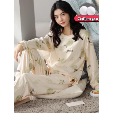 [HOT 2.025] Đồ Ngủ Nữ Đệm Ngực Thời Trang Họa Tiết Rộng Rãi - Mặc Nhà & Đi Chơi 115k 2