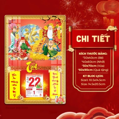HOT 2.026 Lịch Gỗ Treo Tường Tài Lộc 3D Tráng Gương + Đốc Lịch Hút Tài Bán Đắt - Giá 176k 4