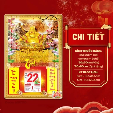 HOT 2.026 Lịch Gỗ Treo Tường Tài Lộc 3D Tráng Gương + Đốc Lịch Hút Tài Bán Đắt - Giá 176k 10