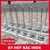 Hót rác inox thép không rỉ tay cầm dài 25-28cm, kèm móc treo, giá 89.000đ 2