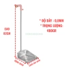 Hót rác inox thép không rỉ tay cầm dài 25-28cm, kèm móc treo, giá 89.000đ 4