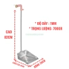 Hót rác inox thép không rỉ tay cầm dài 25-28cm, kèm móc treo, giá 89.000đ 8