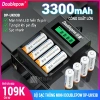 Hot Sale Bộ Pin Sạc AA AAA Doublepow UK93 - Pin KTV3.300 Dung Lượng Cao cho Micro Karaoke, thiết bị điện tử, chỉ 129k