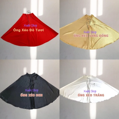 HOT TREND Quần Giả Váy Áo Dài Ống Xéo Loe Rộng Vải Phi Bóng Thoải mái thời trang 130k