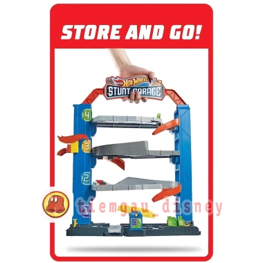 Hot Wheels City Stunt Garage - Đồ chơi nhà để xe ba tầng, giảm giá chỉ 749.000₫