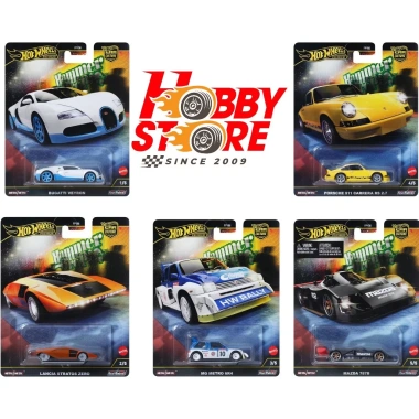 Hot Wheels Hammer Drop: Stratos, Mazda 787, Porsche 911 Carrera RS2.7, Bugatti Veyron - Giá 125.000₫