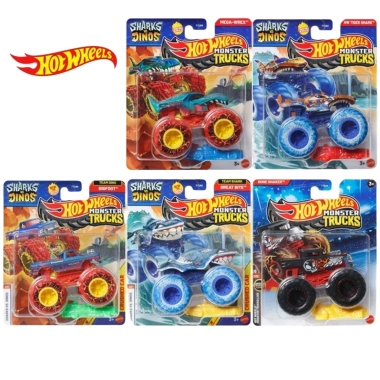 Hot Wheels Monster Trucks FEJ44 1:64 Diecast 4x4 Offroad Đua Cát Xe Bé Trai
