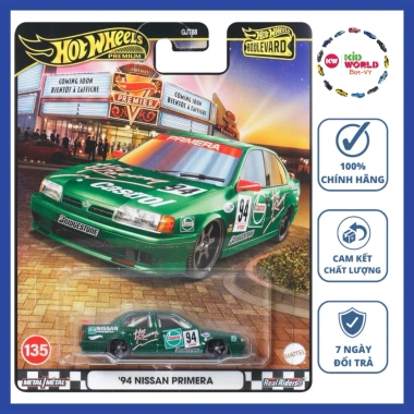 Hot Wheels Premium Boulevard Series 94 Nissan Primera JBL31 bánh cao su - Giá 350.000đ