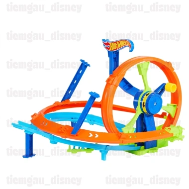 Hot Wheels Stunt Track Rapid Launch & Loop - Đường đua xe mạo hiểm, chỉ 1.199.000 VND
