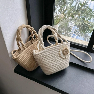 HOTREN 2.024 Túi Cối Mini Hoa Cúc - Túi Đi Biển Quảng Châu, Phong Cách Nhật Bản, Giá 75k 3