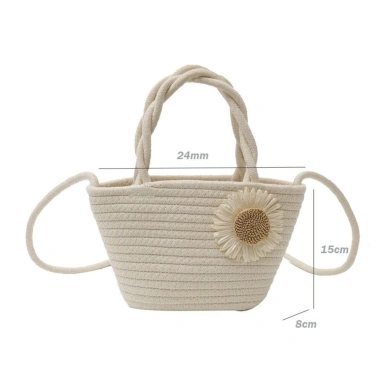 HOTREN 2.024 Túi Cối Mini Hoa Cúc - Túi Đi Biển Quảng Châu, Phong Cách Nhật Bản, Giá 75k 4