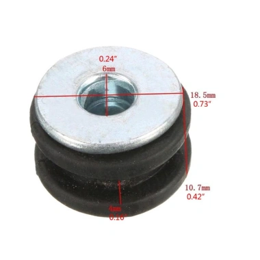 Hrtyvhin 10 chiếc grommet cao su cho xe máy - bu lông giảm áp, đệm ống lót, lắp đặt dễ dàng, giá chỉ 57.065₫