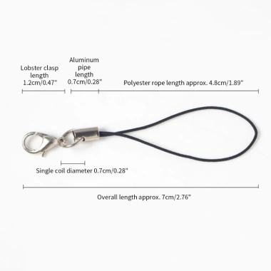 Hrtyvhin 2 Gói Dây Di Động Carabiner Xích Nylon Treo Điện Thoại MP 33.909 VND