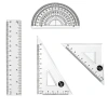 Hrtyvhin 4 Bộ Toán Hình Học 15cm Nhựa Thước Tam Giác & Thẳng Giá 37,208 VND 7