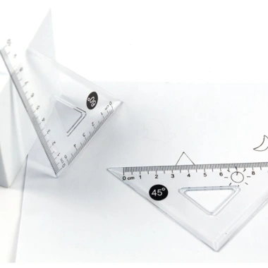 Hrtyvhin 4 Bộ Toán Hình Học 15cm Nhựa Thước Tam Giác & Thẳng Giá 37,208 VND 9