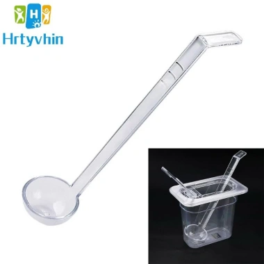 Hrtyvhin 5 Chiếc Nhựa An Toàn Tay Cầm Dài Thìa Canh Chịu Nhiệt cho Bát Sâu, Cocktail, Trộn - Giá 121,220 VND