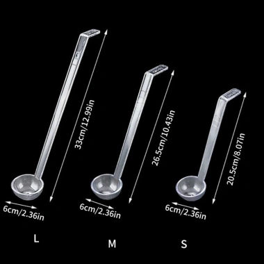 Hrtyvhin 5 Chiếc Nhựa An Toàn Tay Cầm Dài Thìa Canh Chịu Nhiệt cho Bát Sâu, Cocktail, Trộn - Giá 121,220 VND
