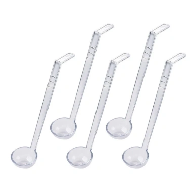 Hrtyvhin 5 Chiếc Nhựa An Toàn Tay Cầm Dài Thìa Canh Chịu Nhiệt cho Bát Sâu, Cocktail, Trộn - Giá 121,220 VND