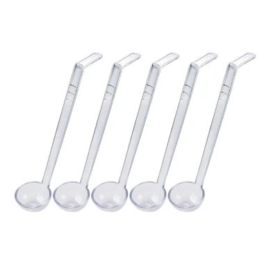 Hrtyvhin 5 Chiếc Nhựa An Toàn Tay Cầm Dài Thìa Canh Chịu Nhiệt cho Bát Sâu, Cocktail, Trộn - Giá 121,220 VND