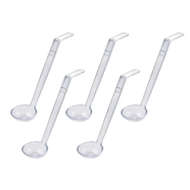 Hrtyvhin 5 Chiếc Nhựa An Toàn Tay Cầm Dài Thìa Canh Chịu Nhiệt cho Bát Sâu, Cocktail, Trộn - Giá 121,220 VND