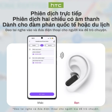 HTC NE20 Tai Nghe Bluetooth 6.0 AI Dịch Trực Tiếp, LED Thông Minh, HiFi, Khử Ồn - Giá 364k (Giá Gốc 455k) 4