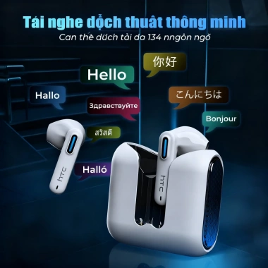 HTC NE49 Dịch Tai Nghe Bluetooth Đa Ngôn Ngữ, Thời Gian Thực, Pin 6.0h, IPX5 Chống Thấm, HiFi, Giảm Ồn - 199k 4