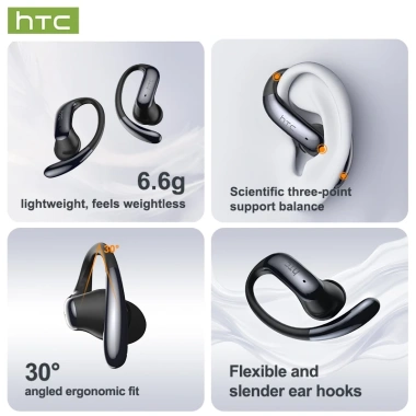 HTC NE63 Tai Nghe Dịch Thuật AI TWS Bluetooth 5.1 HiFi Bass, Chống Nước, LED, Micrô – Giá 339.900 VNĐ 5