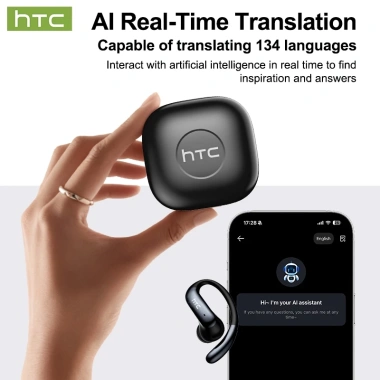 HTC NE63 Tai Nghe Dịch Thuật AI TWS Bluetooth 5.1 HiFi Bass, Chống Nước, LED, Micrô – Giá 339.900 VNĐ 8