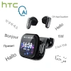 HTC NE68 Tai Nghe Phiên Dịch 134 Ngôn Ngữ Thời Thực Bluetooth 6.0 LED HiFi 10mm cho iOS Android PC 10