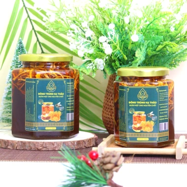 Hũ 280ml Đông trùng hạ thảo ngâm mật ong nguyên chất táo đỏ – Giá ưu đãi 80.000đ