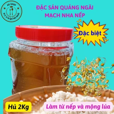 Hủ 2kg Mạch nha nếp lúa non Quảng Ngãi thủ công truyền thống thơm ngon 103.500₫ 2