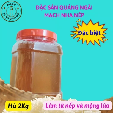 Hủ 2kg Mạch nha nếp lúa non Quảng Ngãi thủ công truyền thống thơm ngon 103.500₫ 3