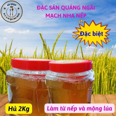 Hủ 2kg Mạch nha nếp lúa non Quảng Ngãi thủ công truyền thống thơm ngon 103.500₫ 4