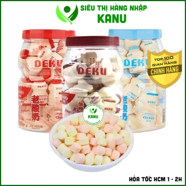 Hũ 30 lọ Kẹo sữa chua Yakult viên nén khô Deku 240g - 79.000, ăn vặt ngon rẻ