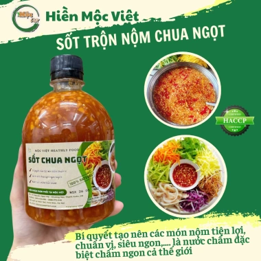 Hũ 500ml Sốt Trộn Nộm Đậm Đặc, Gia Vị Sốt Chua Ngọt, Nước Chấm Ăn Liền Siêu Ngon