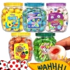 Hũ 60 viên Kẹo dẻo nhân viên nhỏ 10g Hình con mắt, trái banh, dưa hấu, dâu, vịt, Giá chỉ 49.000đ
