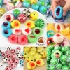 Hũ 60 viên Kẹo dẻo nhân viên nhỏ 10g Hình con mắt, trái banh, dưa hấu, dâu, vịt, Giá chỉ 49.000đ 2