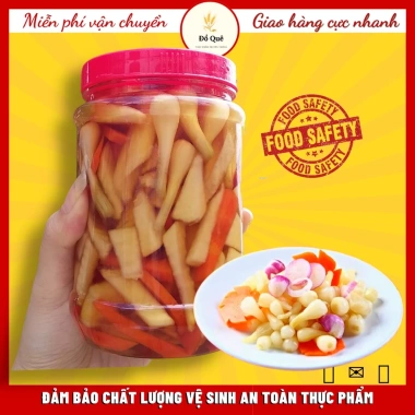 Hũ 600g Dưa Củ Kiệu Ngày Tết - Muối Nước Mắm Ngọt, Thơm Ngon Miền Trung 79.000₫