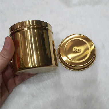 Hũ bông 8cm mạ màu Vàng sang trọng - Siêu phẩm đẳng cấp, giảm giá 48.510₫